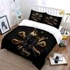"Royal Skull Themed Decor Set" Soft Comfortable Duvet Cover Bedding Set Included 1*Duvet Cover & 2*Pillowcases Gift