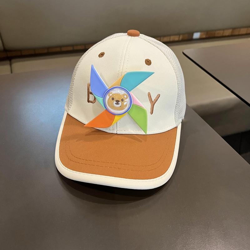 Summer Baby Hat Cartoon Windmill Baby Girls and Boys Cap Sunshade Outdoor Children Baseball Cap Toddler Sun Hats for Kids