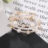 Elastisches Offenes Armband Strassstein Perle Mehrschichtiges Armband Wickelarmband Mehrreihiges Perlen Strassstein Armband