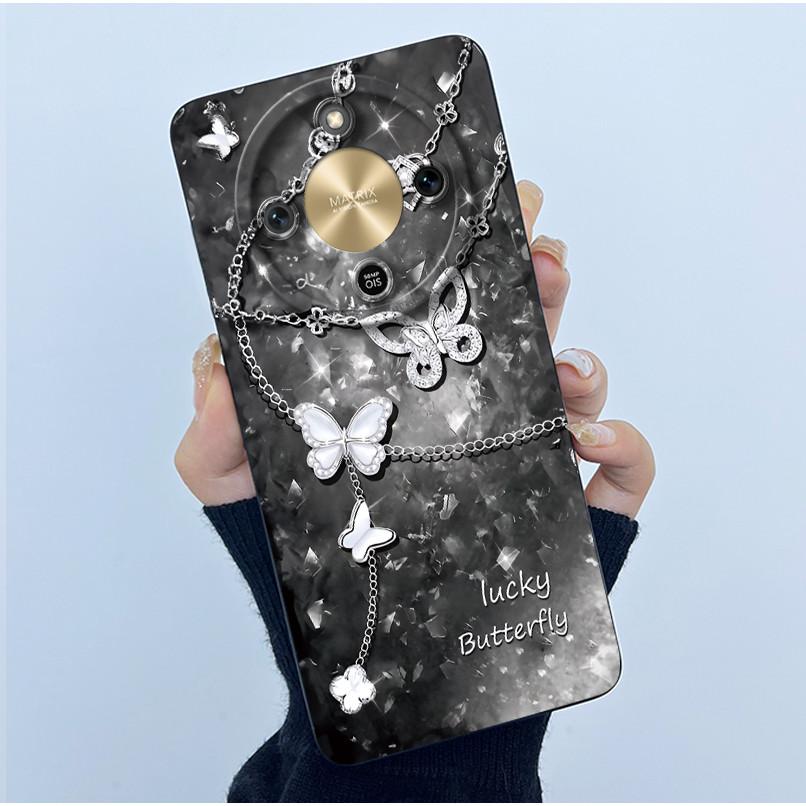 For Honor X9d 5G Case MTN-NX1 Fashion Simplicity Oil Painting Floral Silicone Soft Phone Casing New Design Shockproof Back Cover
