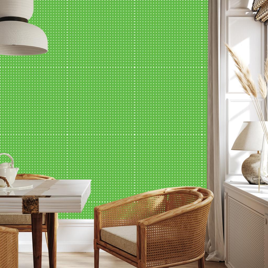 Green Dots Wallpaper, Subtle Detail for Living Room and Bedroom 50x1000