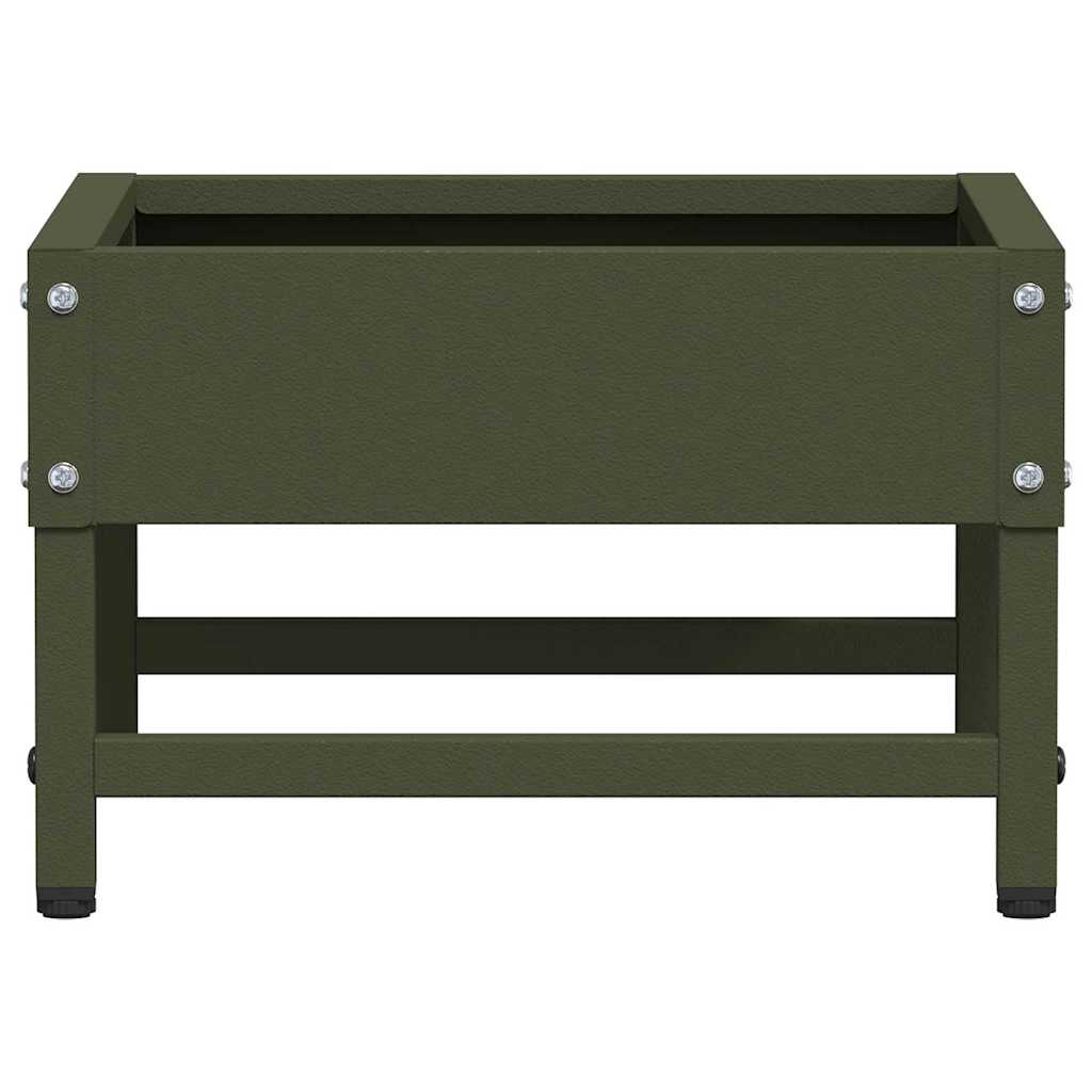 Bird Feeder Olive Green 34 X 26 X 16 Cm Cold Rolled Steel