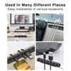 Organizator de cablu din silicon Înfășurator de cablu USB Clipuri de gestionare pentru birou Suport cablu