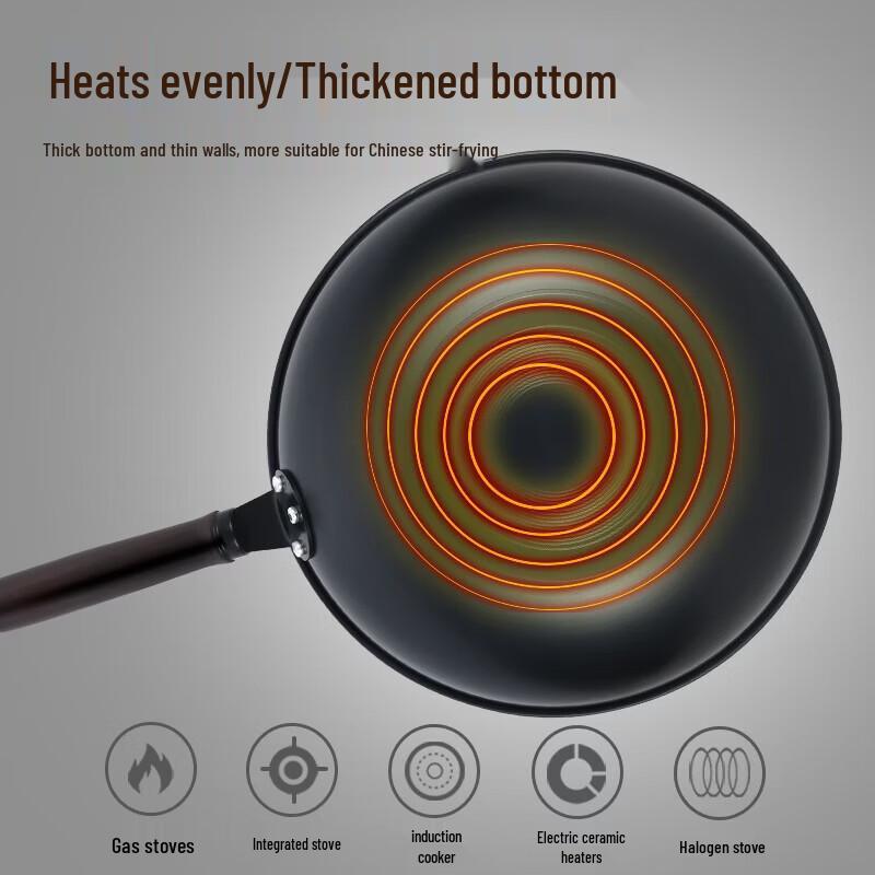 Royalstar Refined Iron Stir-fry Wok
