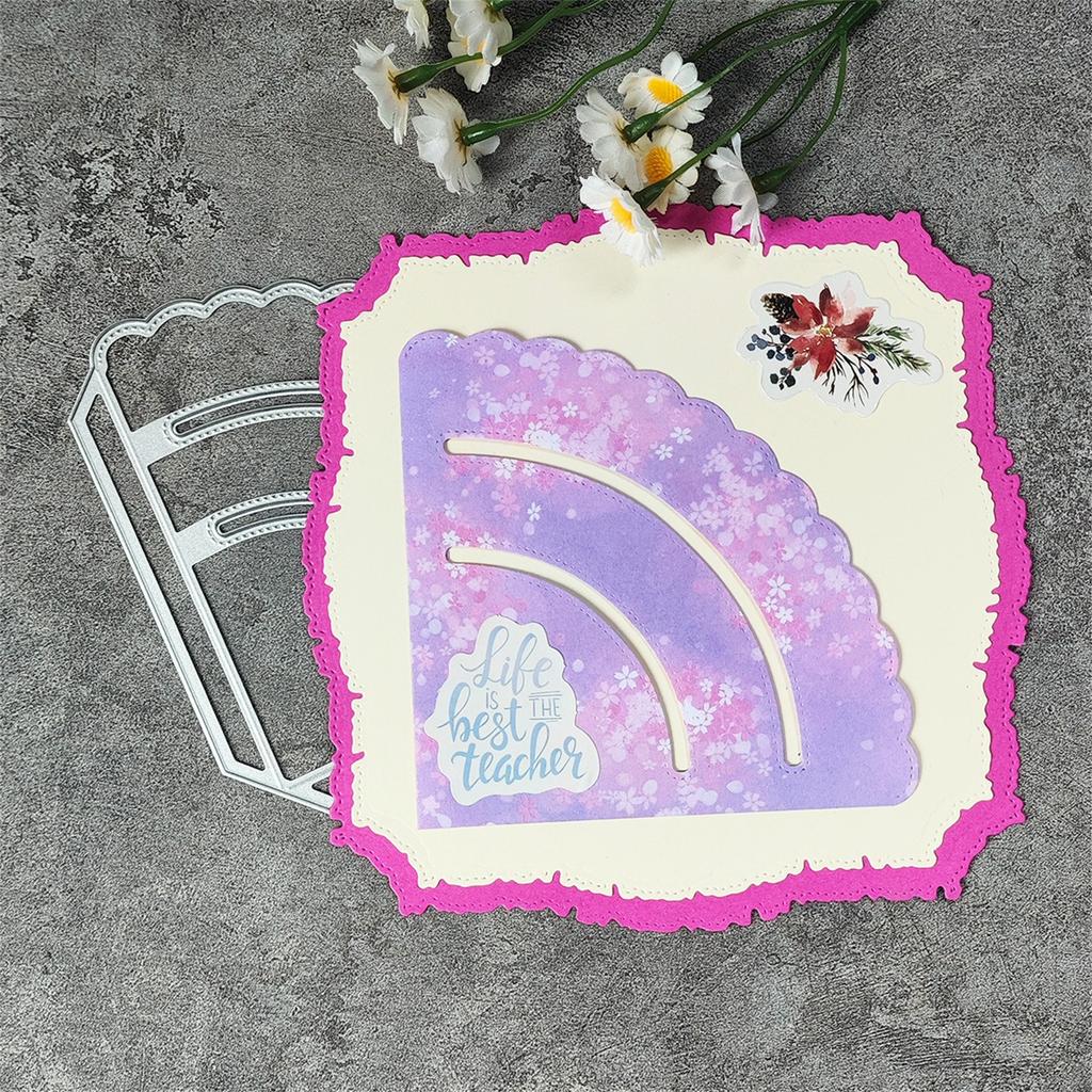 Metal Cutting Dies Nesting Corner Pocket Diy Scrapbooking Photo Album Decorative Embossing PaperCard Crafts Die