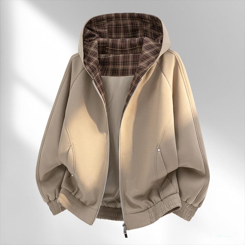 Ретро худи Худи Кардиган с длинным рукавом Спортивная повседневная куртка Топ XL дубильная кора 5160₽