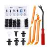 1 Set Plastic Car Push Retainer Clips Set With Removal Tool 6 Assorted Sizes For Auto Bumper Door Trim Repair