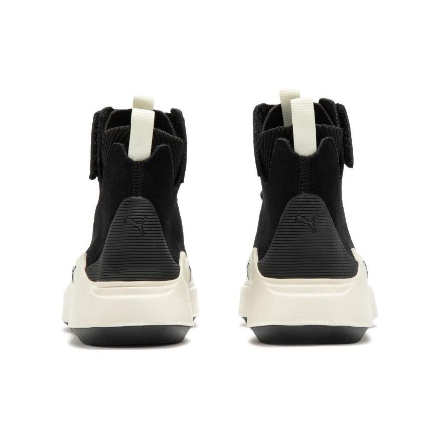 Puma Abyss Solstice Sd Leather Mid-Top Sneakers Unisex Sneakers Black White 391903-01