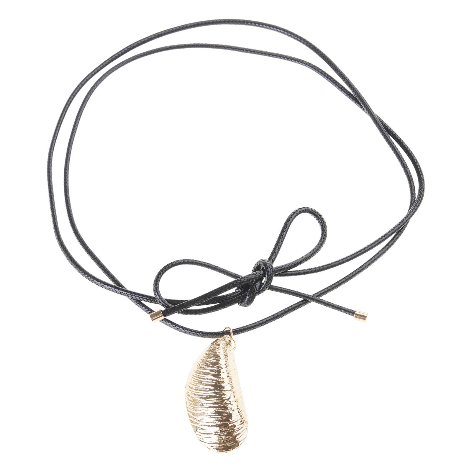 

Модное ожерелье-подвеска в виде капли воды с регулируемой цепочкой, сплав, чокер-ожерелья для стильных леди золотой