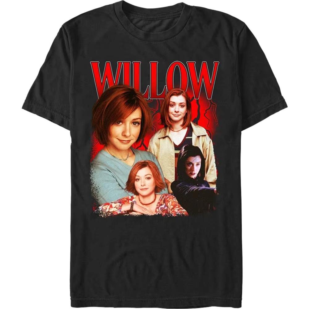 Buffy The Vampire Slayer Buffy Angel Rounisextic Graphic Tshirt Unisex Unisex Retro 90s Tv Show Print Oversized Unisex High Quality