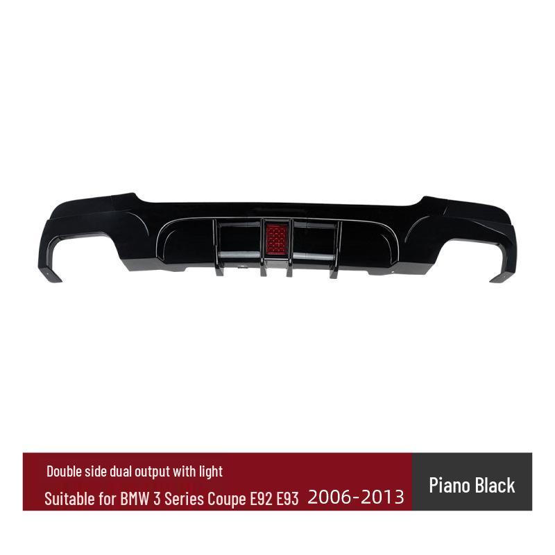 Compatible BMW 3 Series Coupe E92/E93 M Sport Rear Bumper Spoiler Lip for Tail Modification.