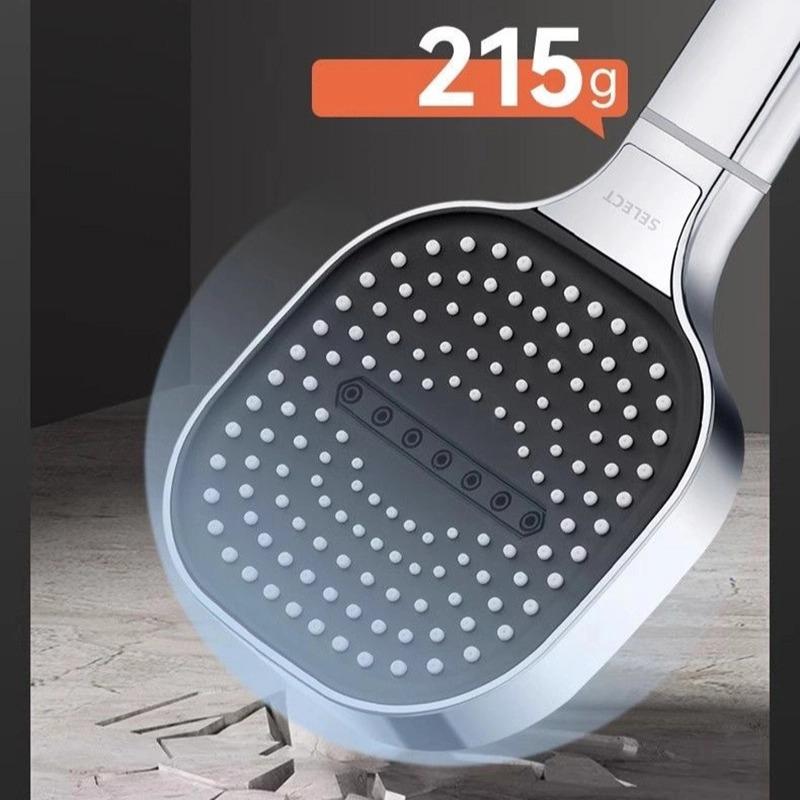 Cap de duș de înaltă presiune cu panou mare de 13 cm Duză cu filtru de economisire a apei Capete de duș cu 3 moduri Pulverizator de masaj cu apă reglabil Accesorii pentru baie