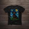 Dachshund Van Gogh Starry Night Dachshund Long & Low Wiener Dog Art Doxie Lover Gift Unisex T-Shirt