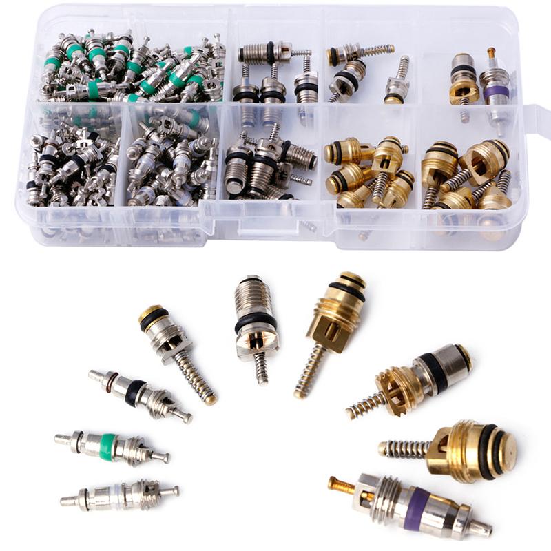 M7DF 134Pcs R134A A/C Car Auto  Conditioning for Valve Core Car Tire Assortment Hot
