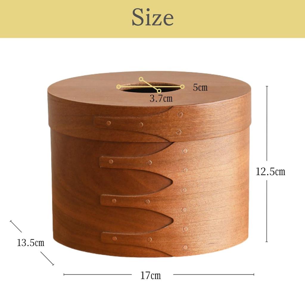 Tissue Box Wooden Tissue Case Modern Interior Shaker Tissue Box Tissue Box AXCISShaker - - Nordic, Natural,