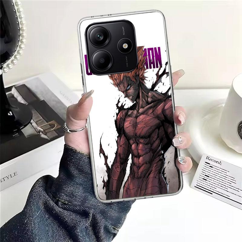 One P-Punch-Man Garou Soft Phone Case For Xiaomi Redmi Note 15 14 14S 13 12 Pro Plus 12S 11 11S 11E 10 10S 11T 5G Fundas Coque R
