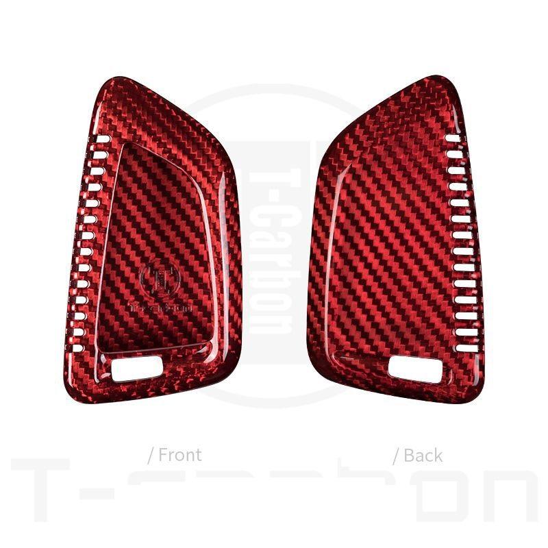 Interior Mouldings Real carbon fiber Car Remote Key Cover CaseShell For BMW F15 F16 F48 G30 F85 G11 X1 X5 X6 M 2018 X1 X3 X4 X5