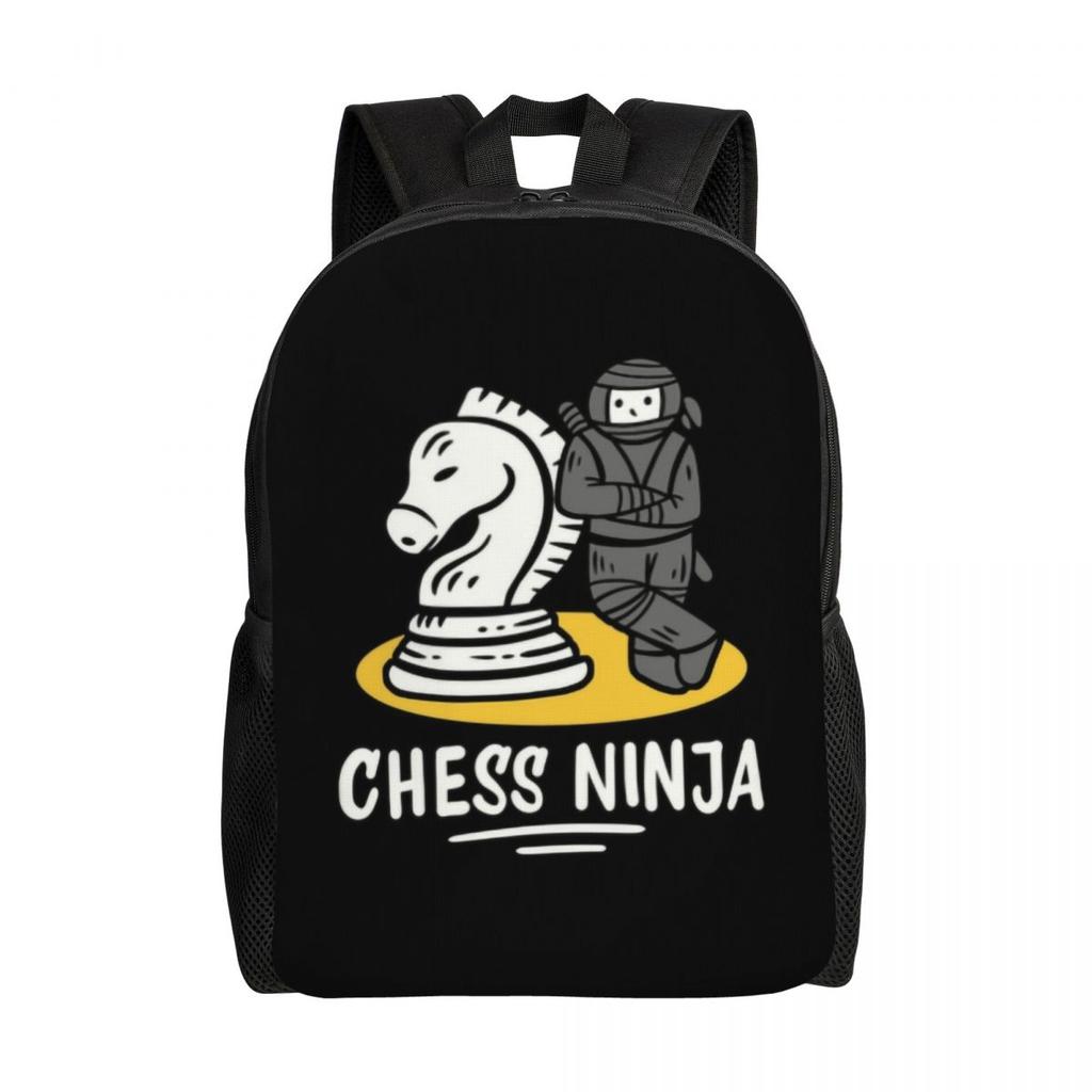 Custom Fashion Chess Backpacks Women Men Casual Bookbag for School College Chessboard Game Bags
