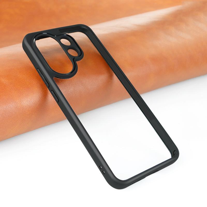 

For ViVo S30 Case ViVo S30 Cover TPU Frame Plastic Transparent Durable Bumper Protective Back Phone Cases For ViVo S30 Funda vivo S30 чёрный