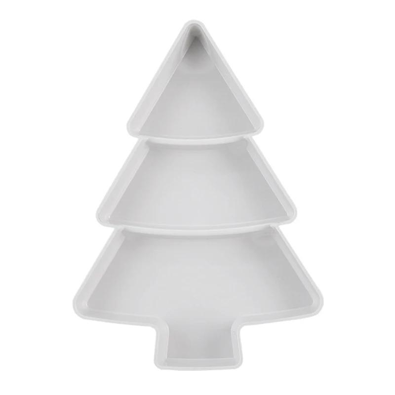 Christmas Tree Shaped Living Room Candy Snacks Nuts Snack Tray Home Kitchen Supplies Breakfast Plate Tray Tableware