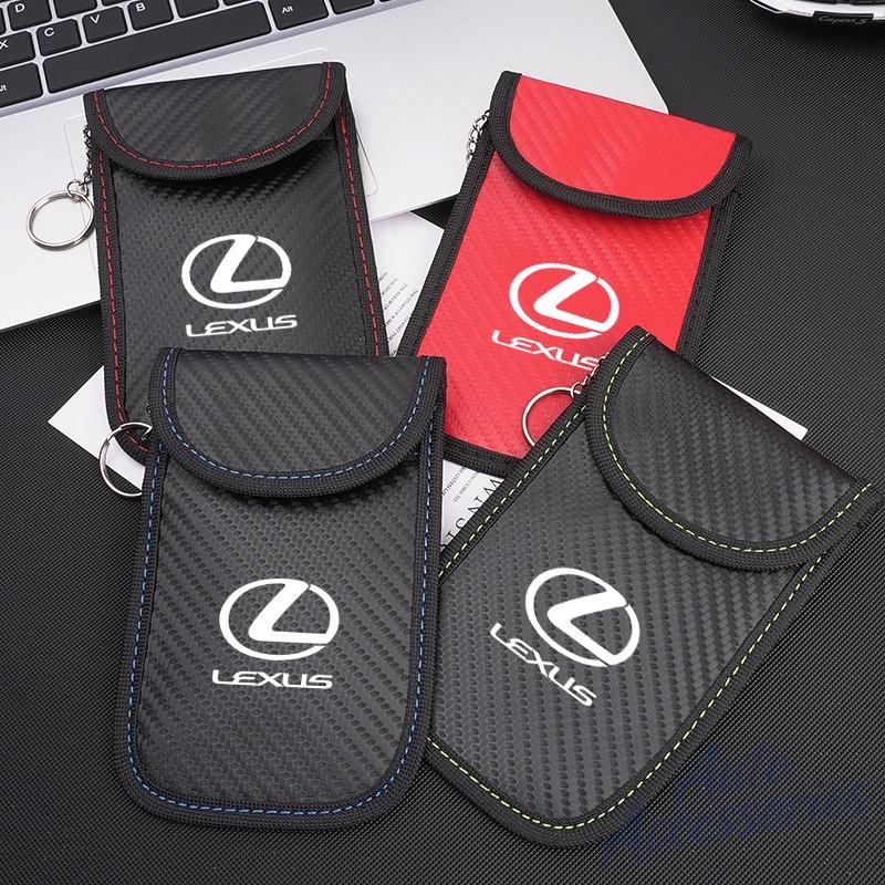 Car Key Case Signal Blocker Bag Car RFID Shielding Pocket Anti-Theft Pouch For Lexus RX330 IS250 Ct200h ES300h IS300h NX300h UX AFM1
