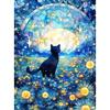 LEADINTOP Diamond Art Cat 30X40cm Round Beads Diamond Painting Kit Mosaic Art Popular Bead Art Cute Beginners Adults Children DIY Handmade Craft Kit