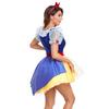 Stylish Adult Snow White Costume Dress Featuring Cotton Fabric Ideal For Themed Parties