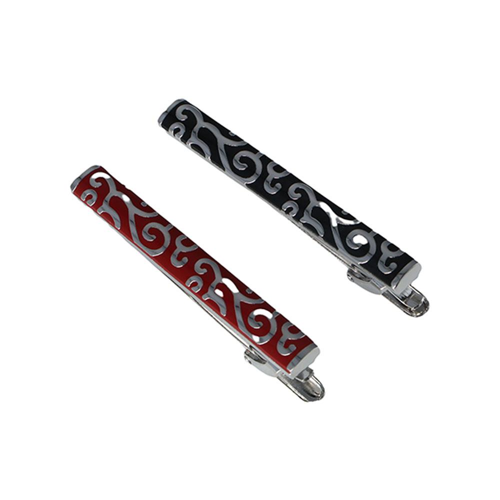 

Trendy Formal Plaid Gift Wedding Tie Pin Clasp Clip Plants Tie Clip Men Necktie Tie Fashion Jewelry