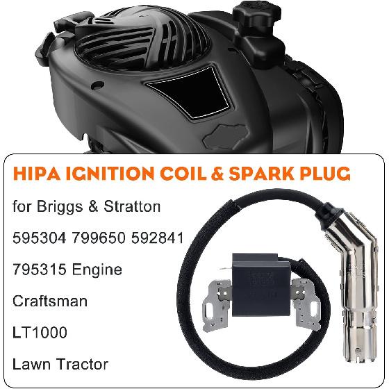HIPA 595304 Ignition Coil Magneto Armature For Brigg Stratt 799650 592841 795315 495859 17HP 17.5HP 19.5HP 20HP Intek OHV Engine