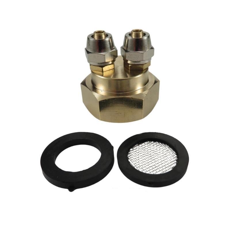 Drip Irrigation Hose Connector Brass 3/4inch to Double 1/4inch Hose Adapter For Efficient Garden Irrigation Systems