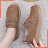 Damen Retro Leder Loafer im britischen Stil - Lässige Frühjahrs-/Herbstschuhe