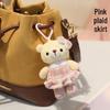 Cute Bear Plush Keychain Charm - Cartoon Doll Couple Gift
