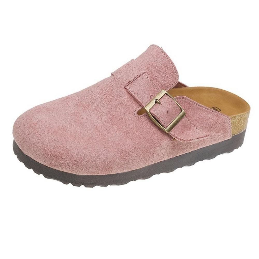 Hot Sales 2026 New Women's Shoes Women's Toe Slippers Suede Leather Clogs Women's Sandals Retro Fashion Garden Clog Slide