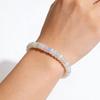 Pulsera de Ópalo Natural Para Mujeres Cuerda Elástica Extensible Joyería de Cristal Curativo Ayuda a Mantener el Equilibrio Emocional