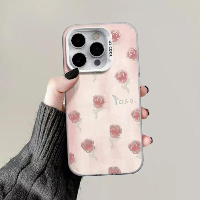 The new rose is suitable for iphone17 mobile phone case 11 Apple 16promax/15 anti-drop 14pro13 Europe and America 12