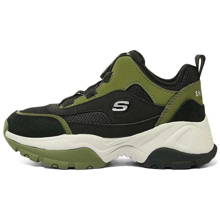 (GS) Skechers Sport Shoes Olive Black Kids 402247L-BKOL EU 32