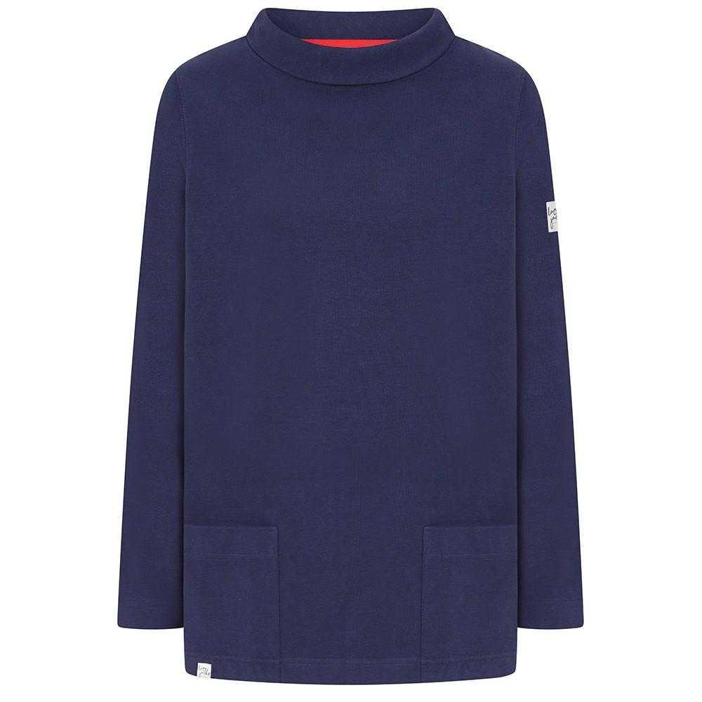 Lazy Jacks Womens/Ladies Plain Roll Neck Sweatshirt