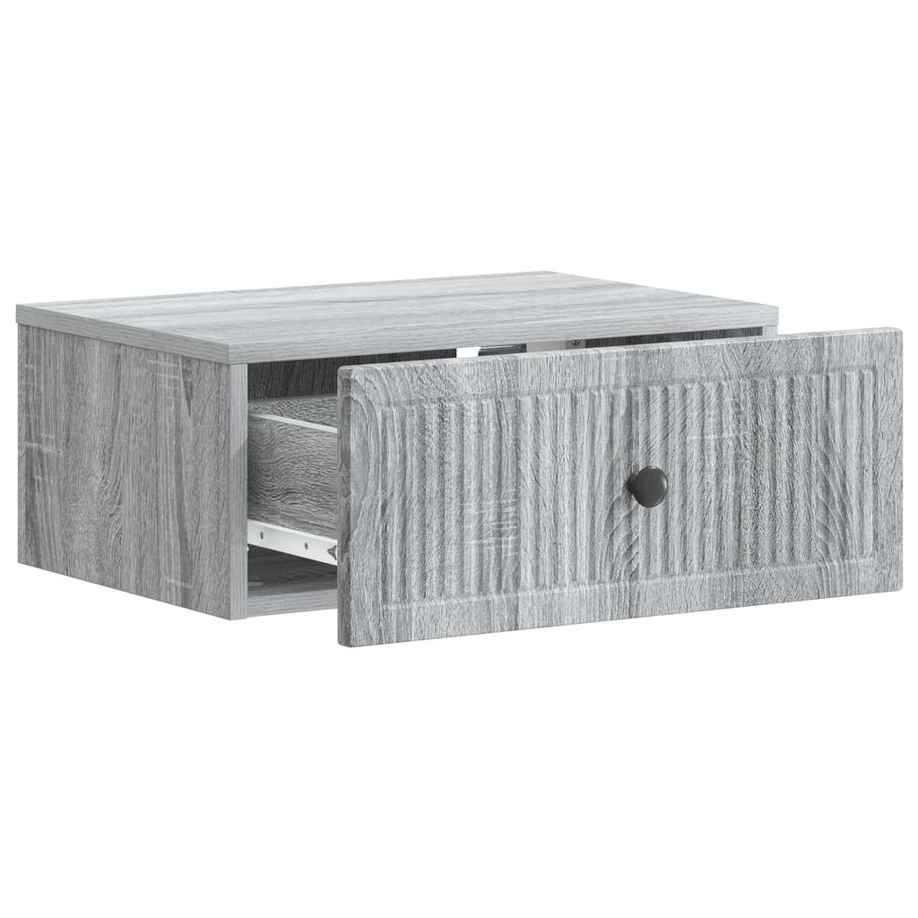 Nightstand Grey Sonoma 49 x 34.5 x 20 cm Engineered Wood