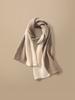 Spring 100% Cashmere Scarf Openwork 2 Tones Patchwork Scarves Shawl Cashmere Women Must Have Light Outer Wraps Autumn 160*35cm