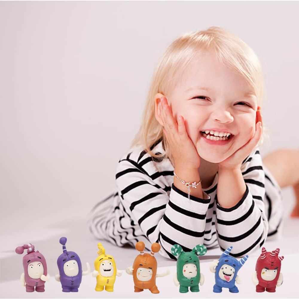 7 pcs Cartoon Mini Figure Set Birthday Party Action Figures Cake Toppers for Kid