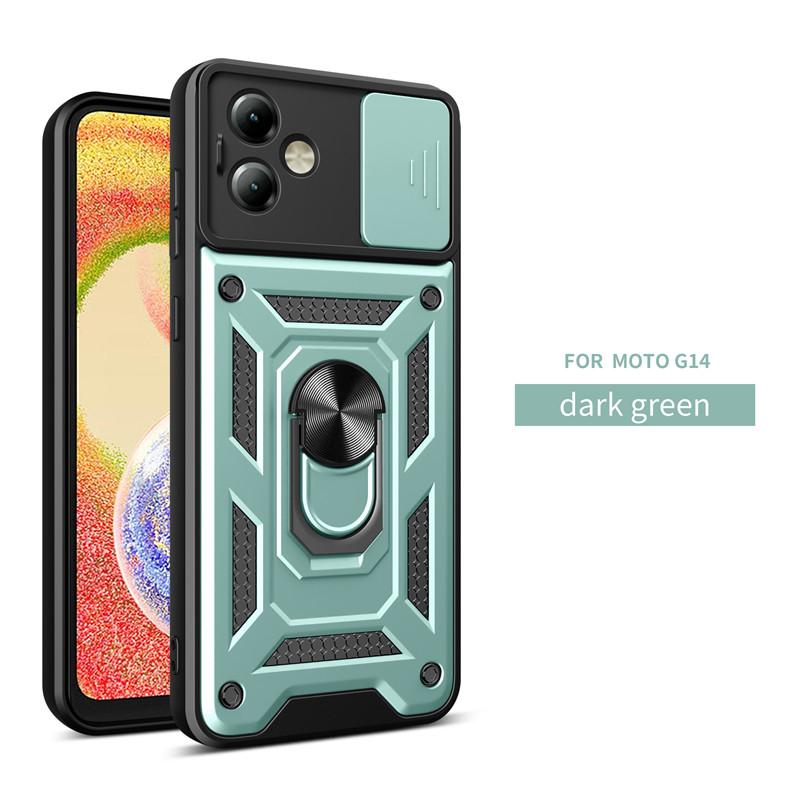 Pro Motorola Moto G14 G54 G84 Pouzdro Armor Shockproof Ochrana fotoaparátu Pouzdra na telefon Pro Moto G14 G54 G84 Držák na prsten Zadní kryt