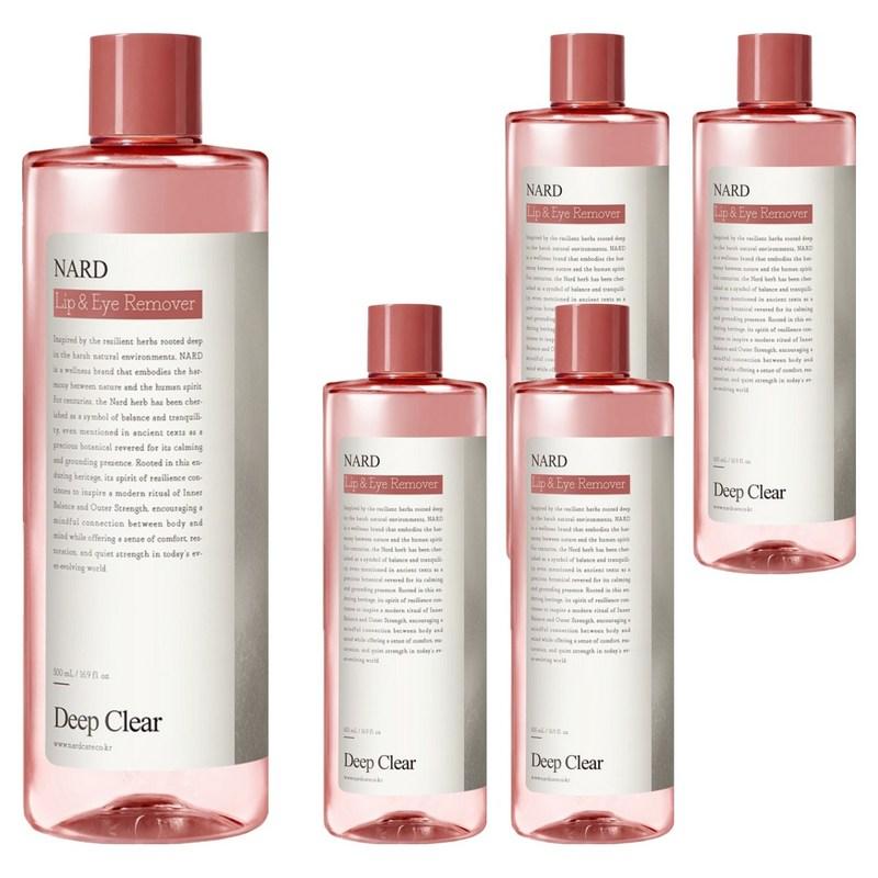 NAD Deep Clear Lip & Eye Remover, 500ml, 5 pcs