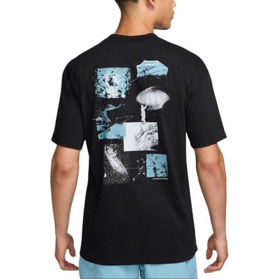 Seria ACG Nadrukowany Wzór Wygodny Luźny T-shirt z Krótkim Rękawem Męski Top Czarny FZ5275-010