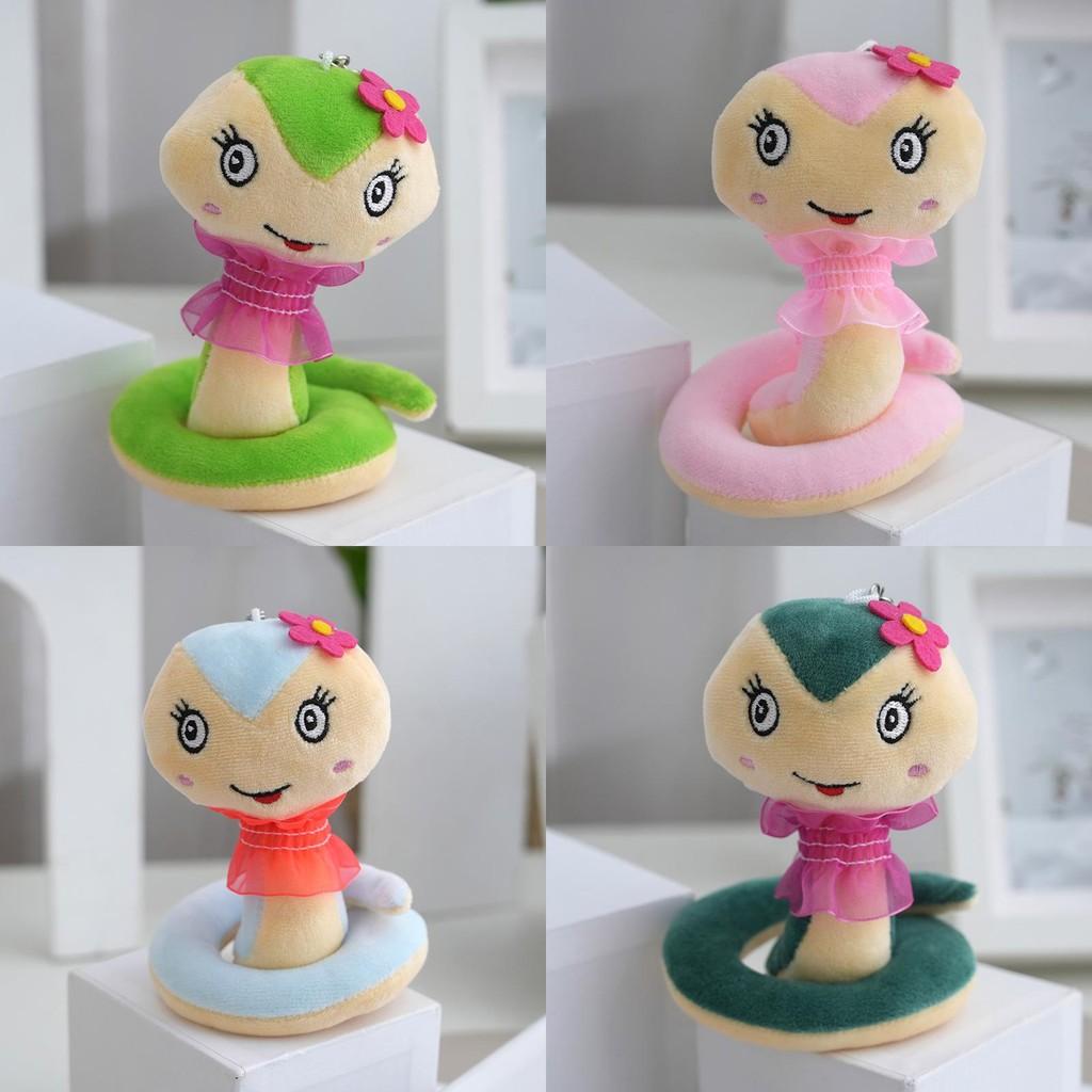 Adorable 12cm Plush Snake Doll Soft Pp Cotton Stuffed Animal Toy For Kids