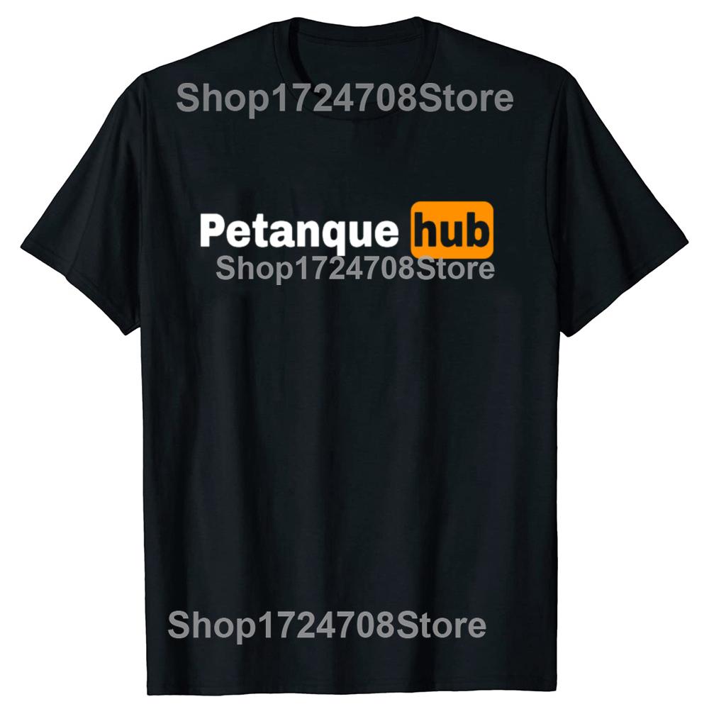 Lustige Boule Petanque Hub Klassische Grafik T-Shirts Herren Damenmode Lässiges T-Shirt 100% Baumwolle Lockeres Oversize T-Shirt
