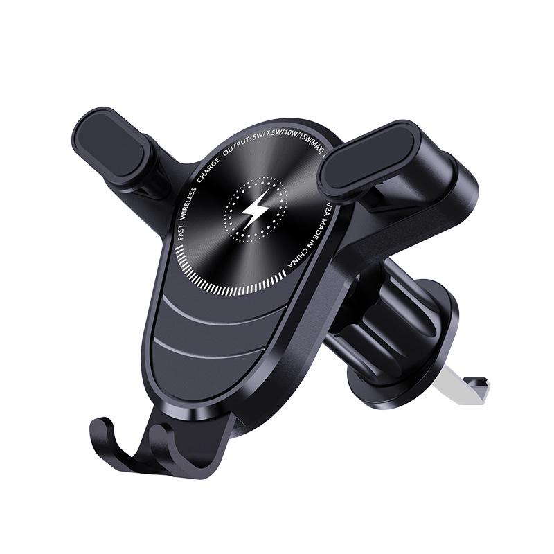 Samochodowy uchwyt na telefon grawitacyjny transgraniczny: Uniwersalny uchwyt 15W do nawigacji na kratkę wentylacyjną.