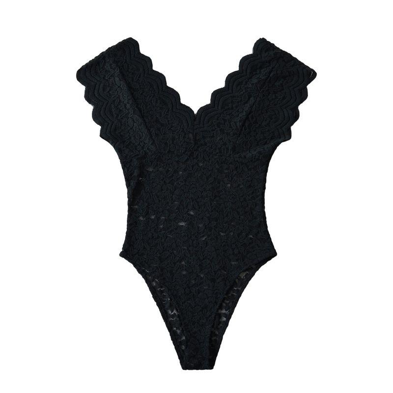 Araltay New Arrival Fashion Style Women's Clothing Silm Lace Jumpsuit Slit Design Leggings 021916