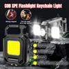 COB Work Light 800mAh USB Rechargeable Flashlight with Magnet Portable Waterproof Camping Lamp with SOS Mode for Outdoor Repair
