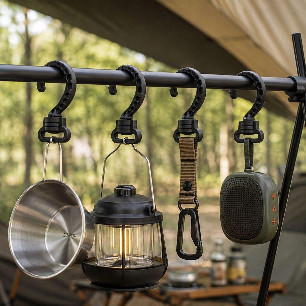 10pcs Large Outdoor Tent Hook S-Shaped Hanging Hooks  for Luggage Webbing Bag Backpack