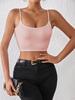Casual Double Layered Tank Top U Neck Crop Tops Women Summer Camis Solid Color Camisole Fashion Tube Female Sleeveless Cropped Vest Y2K Clothes
